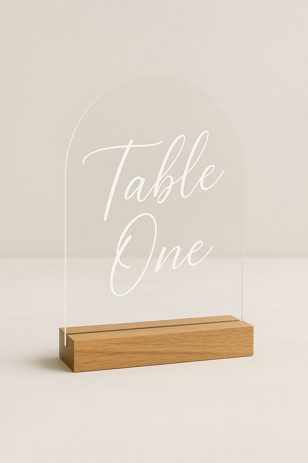 Arched Table Number Signs